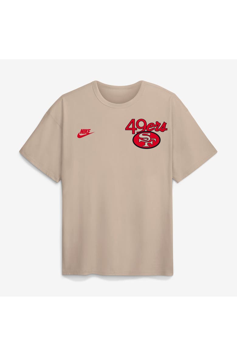 Men's Nike Sand San Francisco 49ers Night Primary Max90 T-Shirt, Alternate, color, Sand