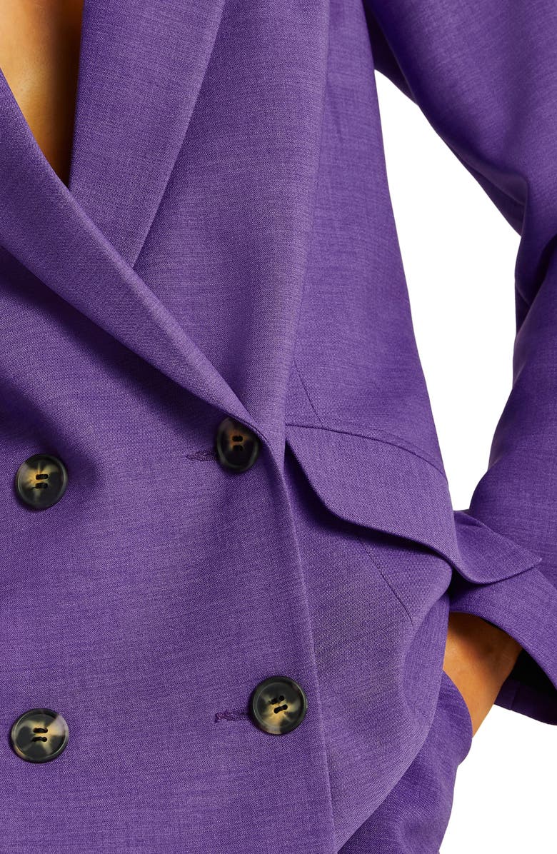 River Island Structured Double Breasted Blazer, Alternate, color,