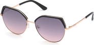 GUESS 58mm Geometric Sunglasses
