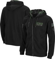 COLOSSEUM Men's Colosseum Black Penn State Nittany Lions OHT Slim Fit Lightweight Waffle Full-Zip Hoodie
