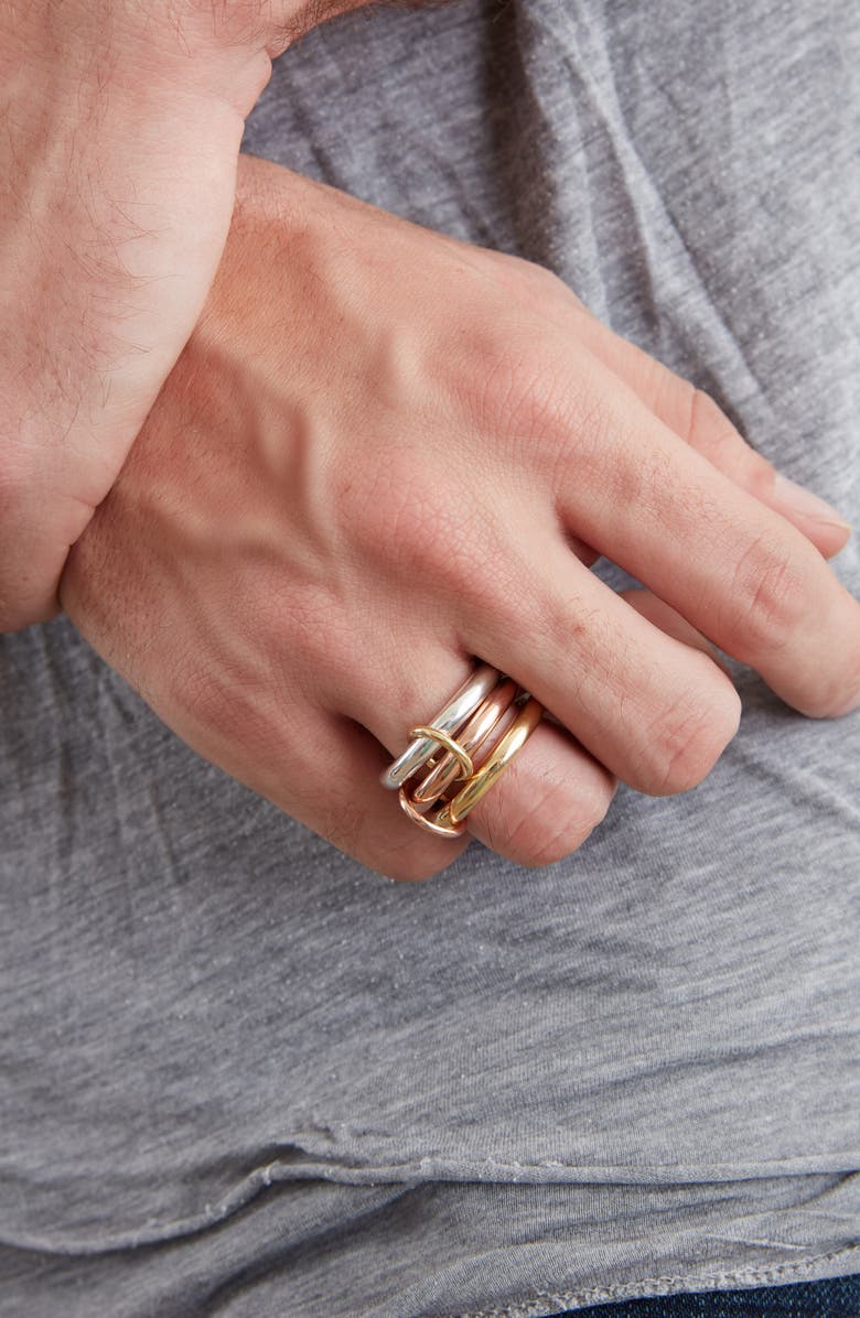 Spinelli Kilcollin Mercury Mixed Metal Linked Ring, Alternate, color,