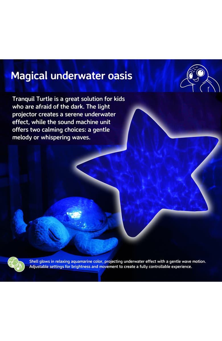 Cloud B Tranquil Turtle Ocean Projector Nightlight & Sound Machine, Alternate, color, 