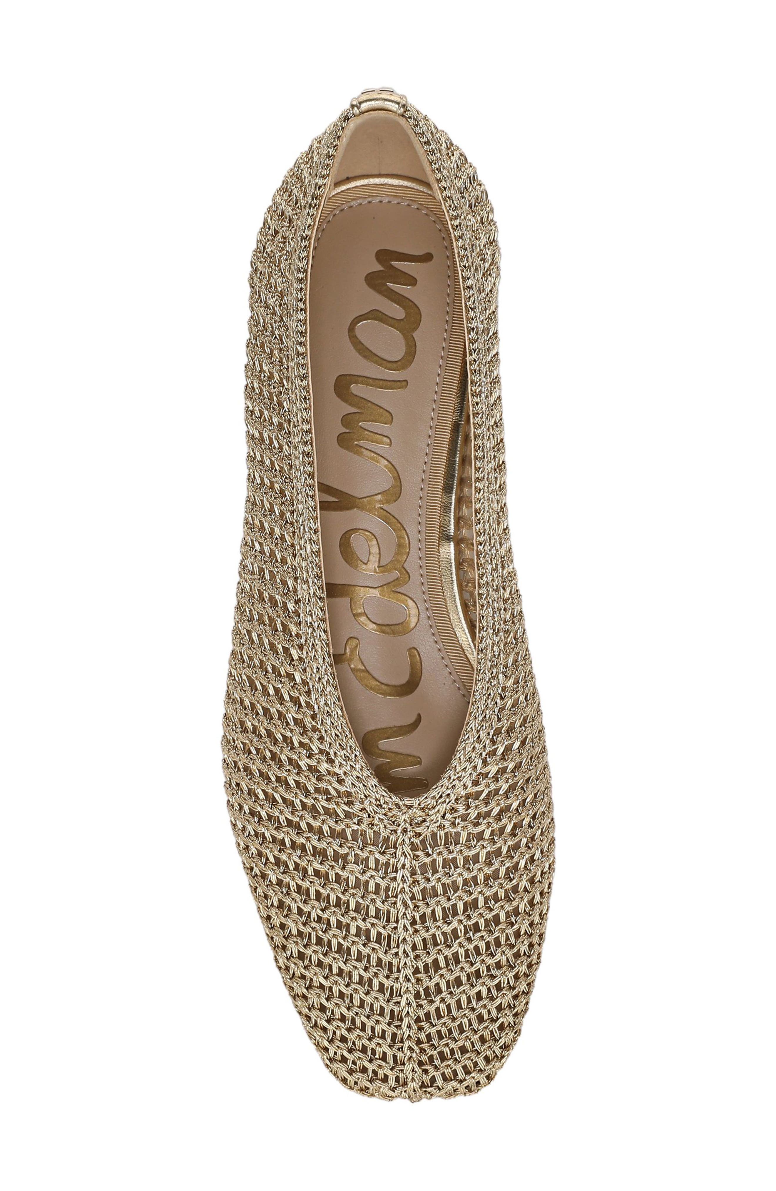 Kasey Knit Flat, Alternate, color, AMBER GOLD