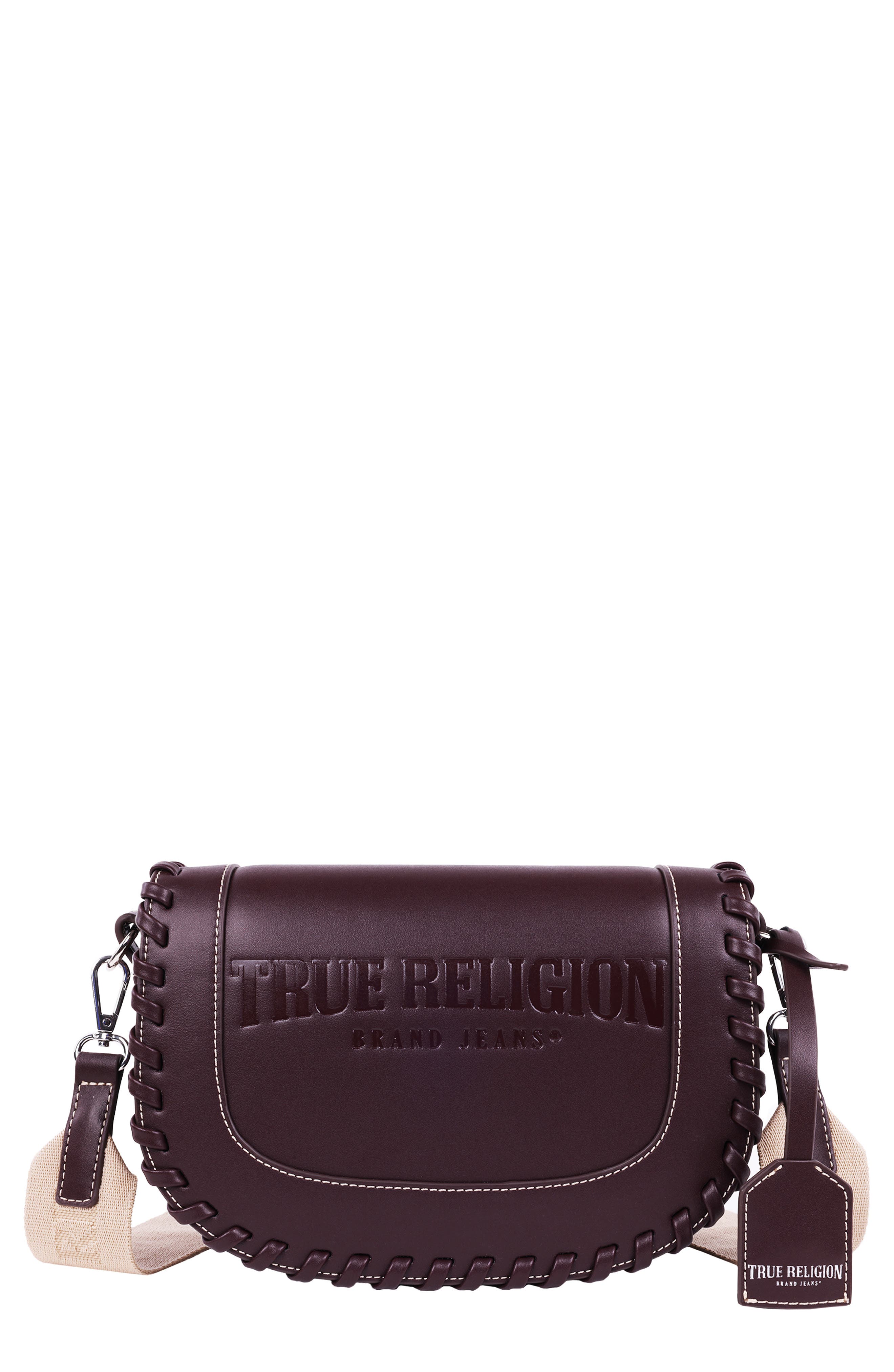 True Religion Whipstitched Saddle Bag