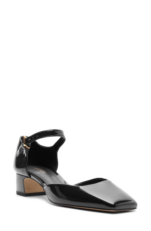 Arezzo Tori Ankle Strap Pump In Black