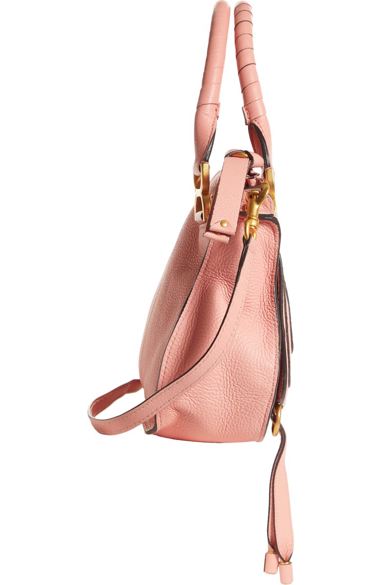 Chloé Small Marcie Calfskin Leather Satchel, Alternate, color,