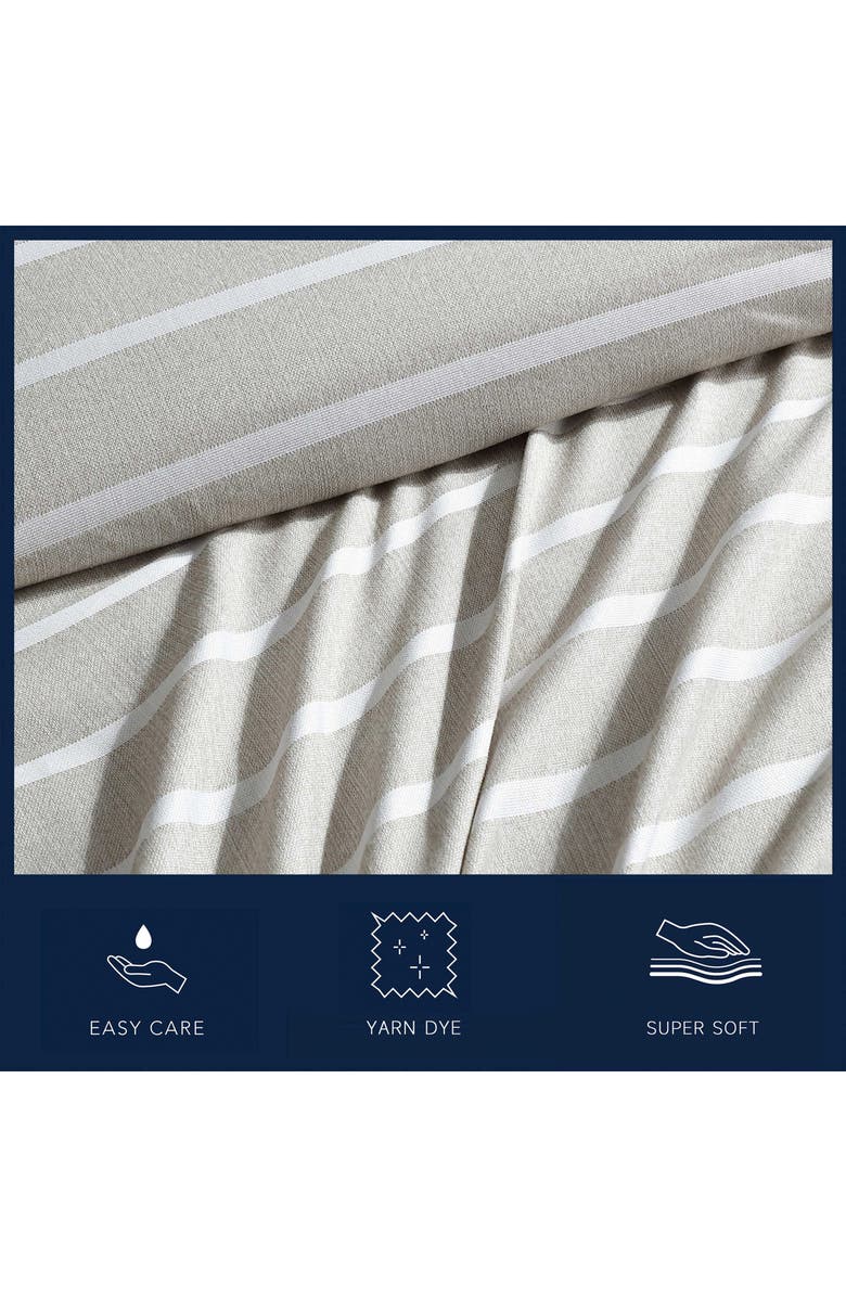 Nautica Hadley Stripe Comforter Set, Alternate, color, Sea Wheat