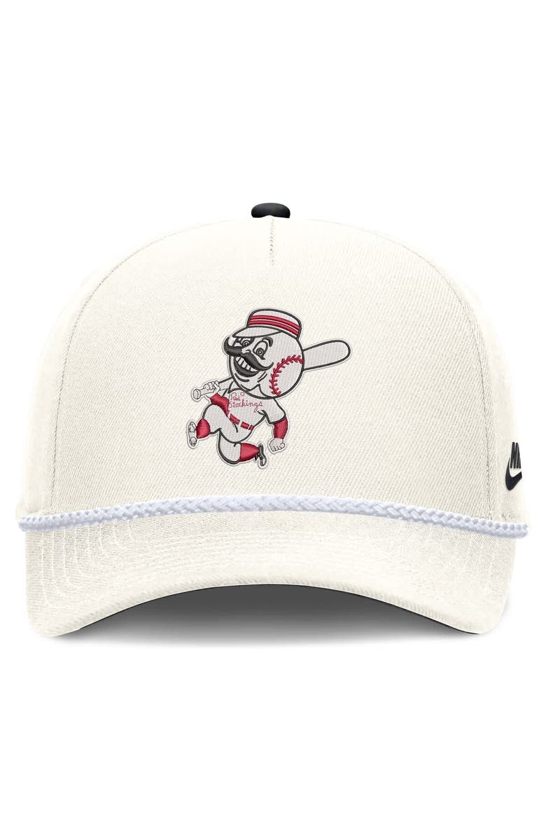 Nike Men's Nike Cream Cincinnati Reds Cooperstown Rise Adjustable Hat, Alternate, color, Cream