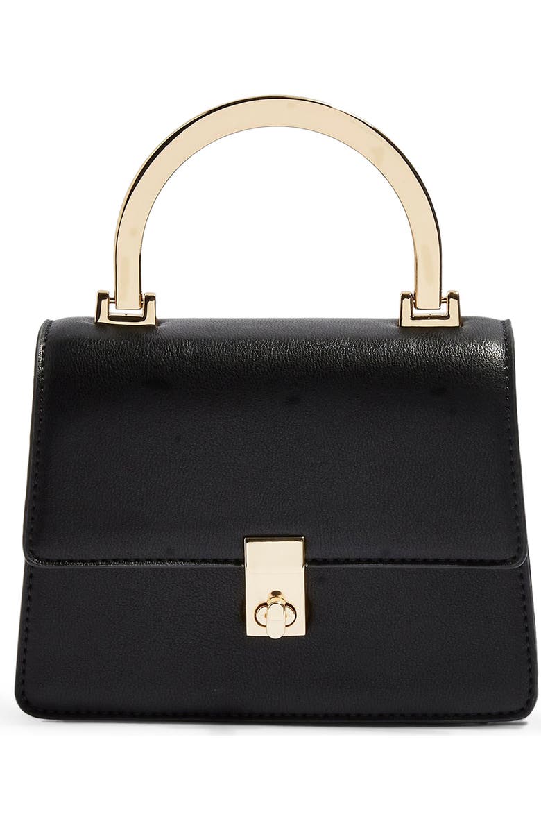 Topshop Champagne Shoulder Bag, Main, color,