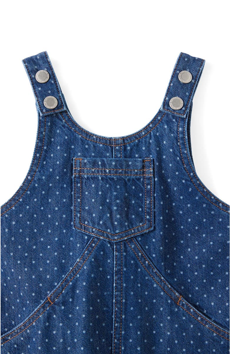 Cotton On Kids Aspen Denim Shortall, Alternate, color, Cable Beach Wash Spot Laser