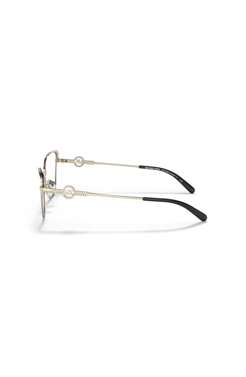 Michael Kors 54mm Cat Eye Optical Glasses In Gold