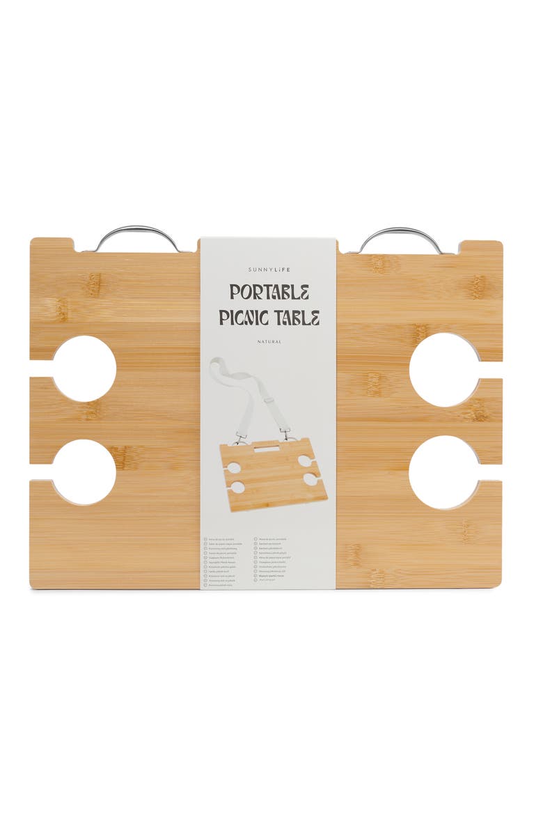 Portable Picnic Table, Alternate, color, LE WEEKEND NATURAL