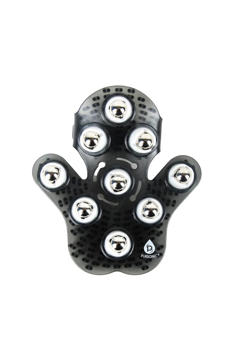 PURSONIC Mario Lopez Palm Shaped Massage Glove, Main, color, Black