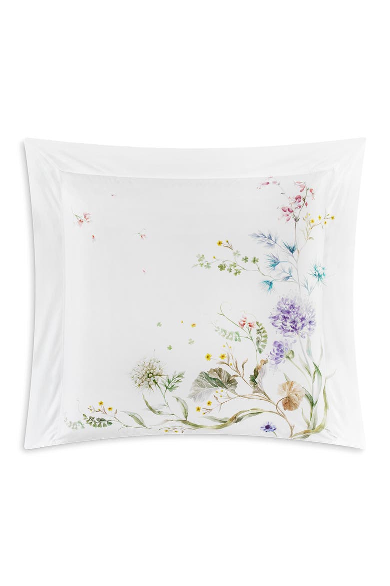 Fleur pillowcase, Alternate, color, White