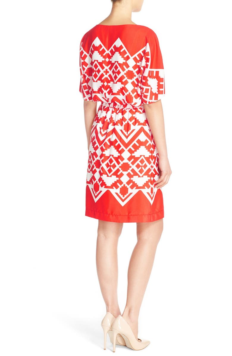 Eliza J 'OBI' Geometric Sheath Dress, Alternate, color, 