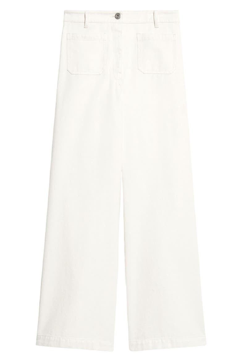 Filtro Patch Pocket Wide Leg Jeans, Alternate, color, ECRU