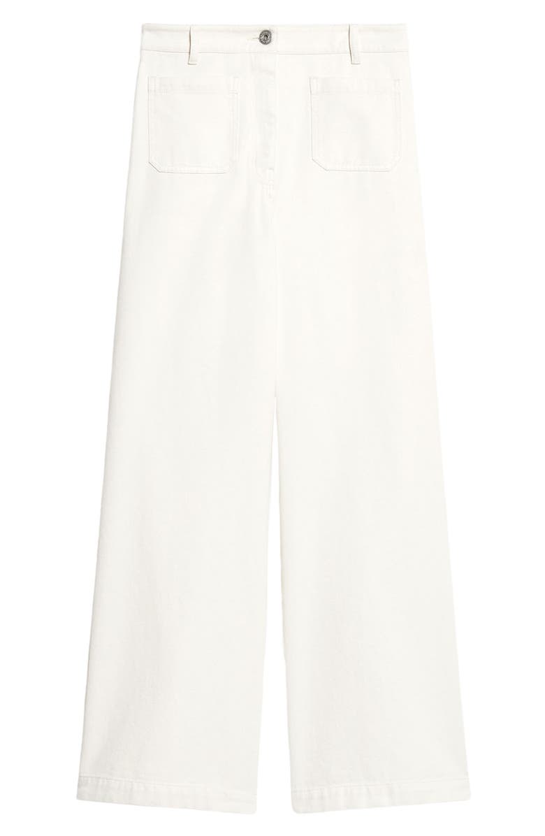 Weekend Max Mara Filtro Patch Pocket Wide Leg Jeans, Alternate, color, 