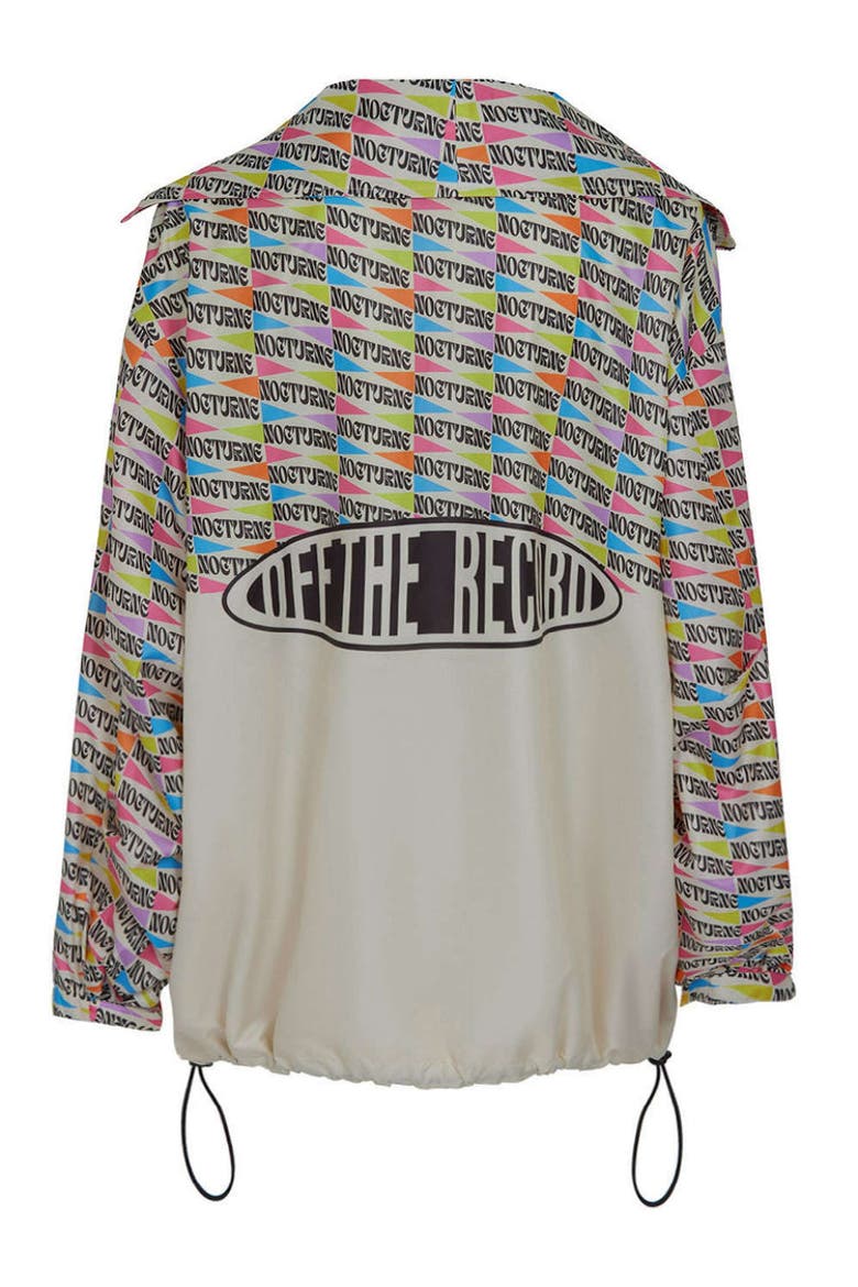 Printed Oversized Jacket, Alternate, color, Multi-Colored