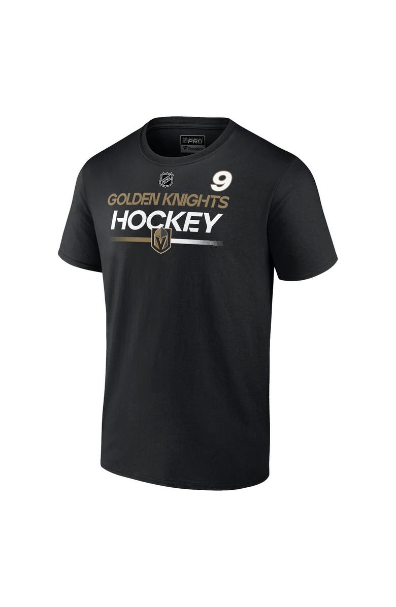 FANATICS Men's Fanatics Branded Jack Eichel Black Vegas Golden Knights Authentic Pro Prime Name & Number T-Shirt, Alternate, color,