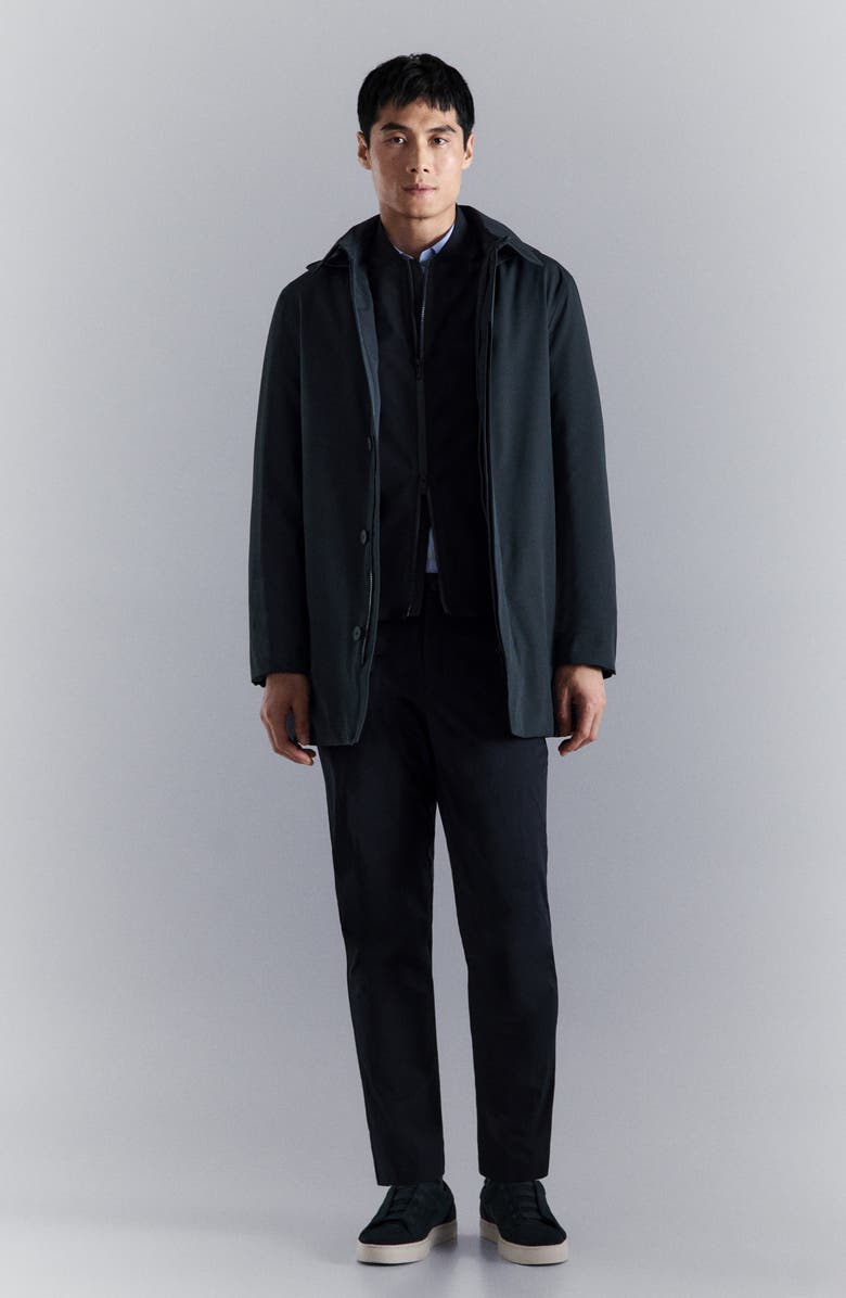 MANGO Packable Parka, Alternate, color, Navy