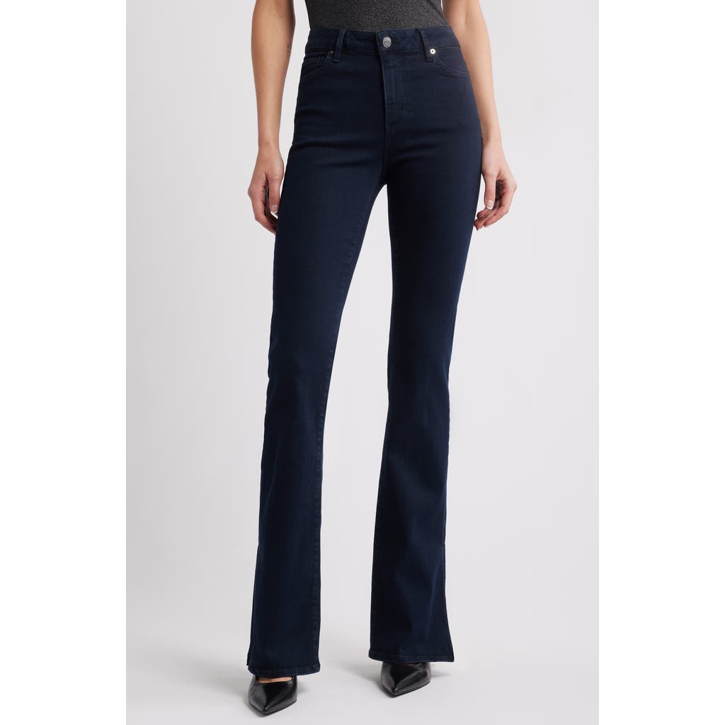 Frame Le Mini Boot Split Hem Bootcut Jeans In Blue