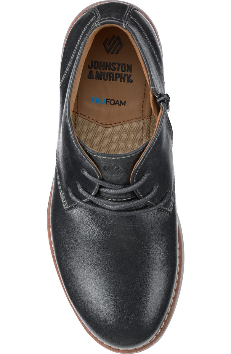 Johnston & Murphy Kids' Upton Chukka Boot, Alternate, color, Black Full Grain