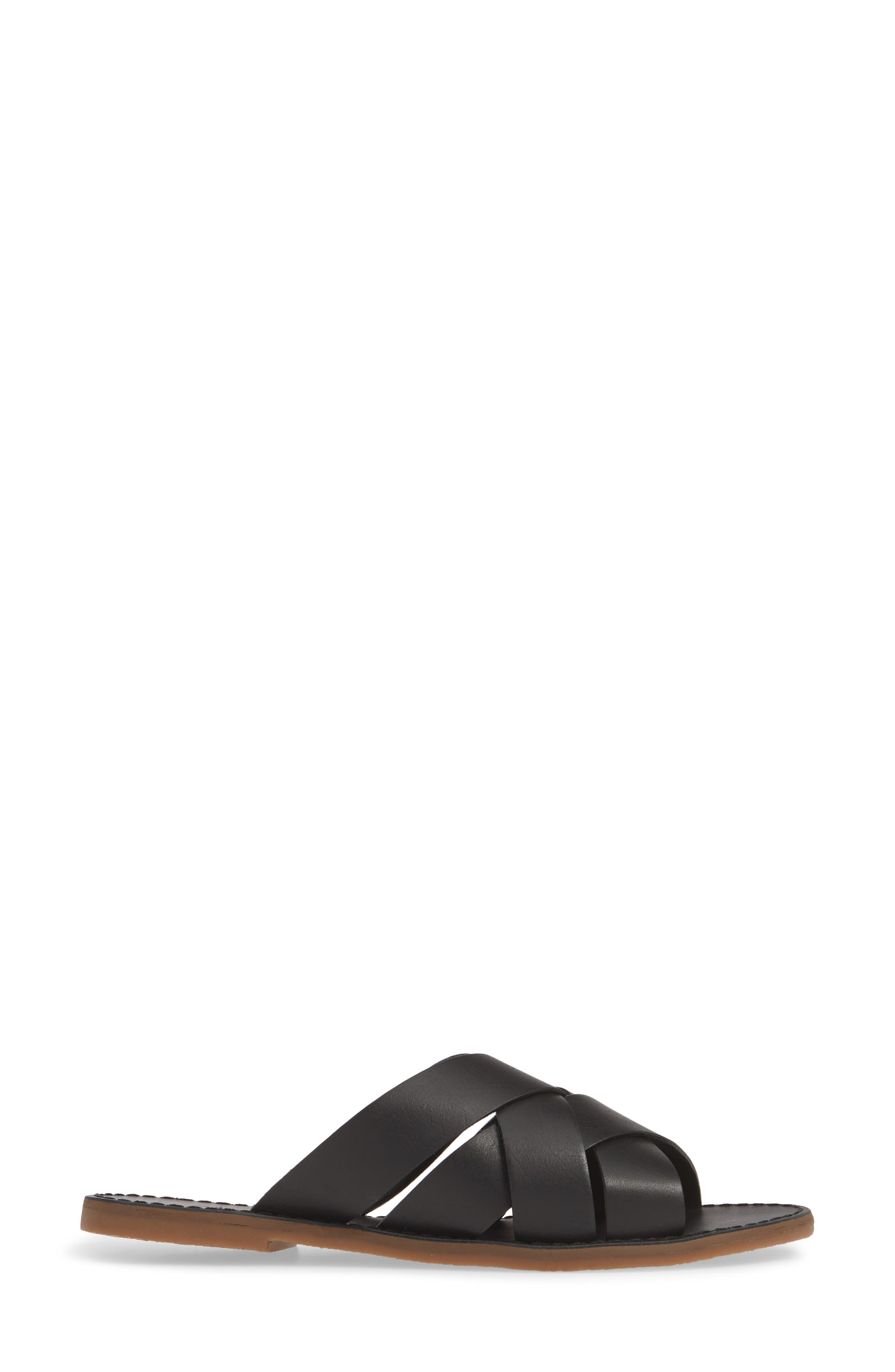 Madewell The Boardwalk Woven Slide Sandal, Alternate, color, 