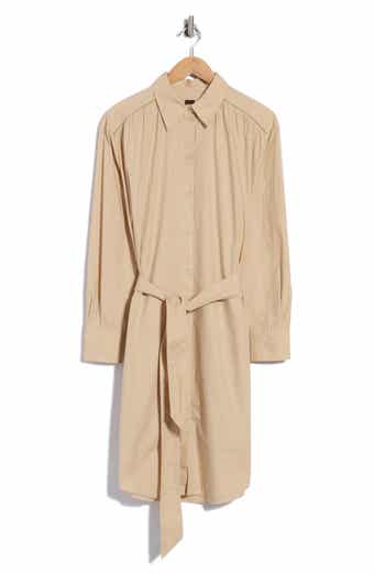 Cotton Belted Shirtdress