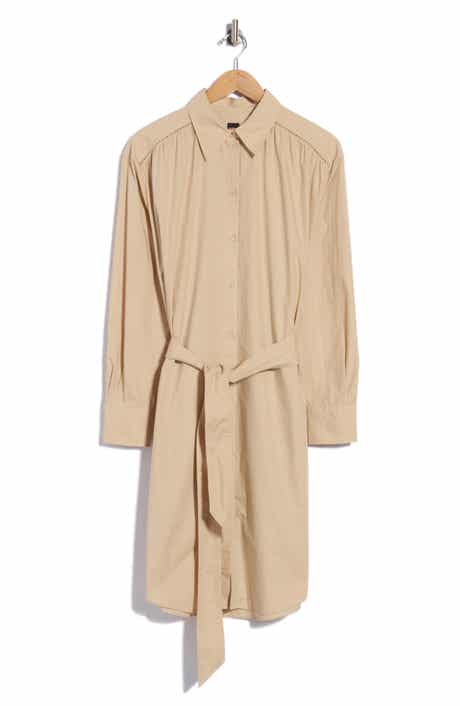 Cotton Belted Shirtdress