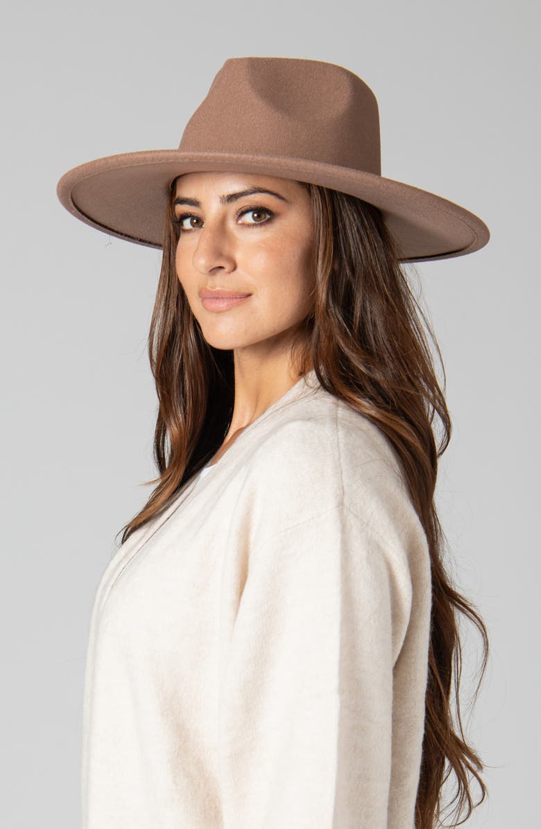 San Diego Hat Braided Trim Fedora, Alternate, color, Brown