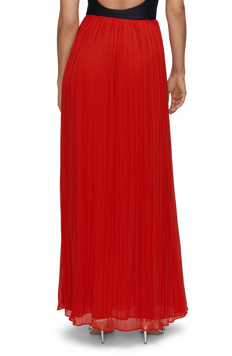 MANGO Pleated Maxi Skirt, Alternate, color, 