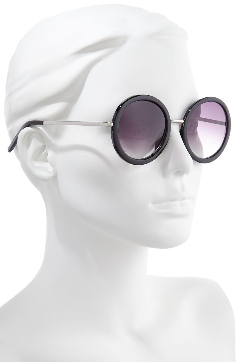 BP. 50mm Gradient Round Sunglasses, Alternate, color, 