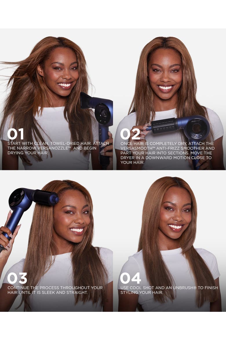 The Versasphere Pro Air 6-in-1 Multi-Styler, Alternate, color, Blue