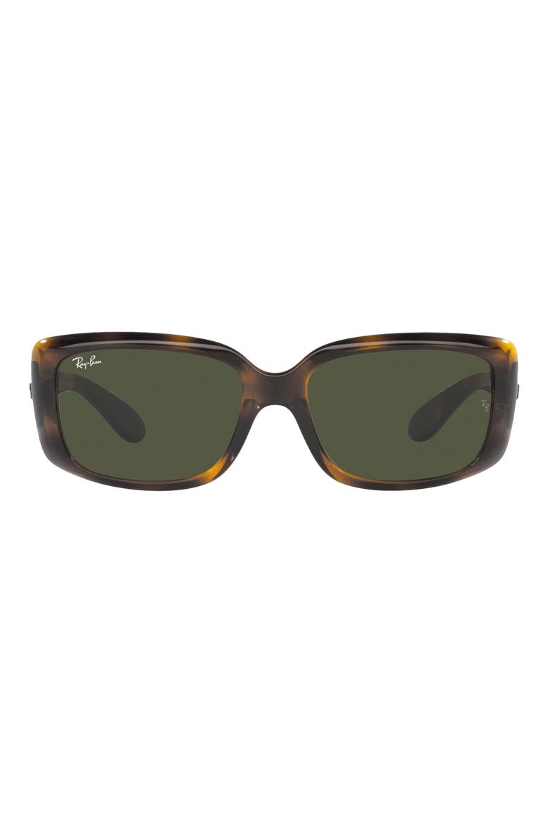 58mm Rectangular Sunglasses, Main, color, HAVANA