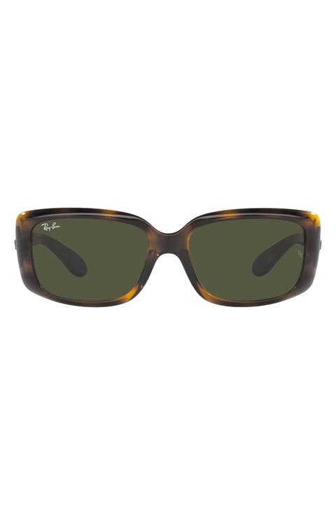 58mm Rectangular Sunglasses