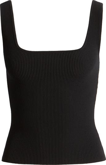 Open Edit Luxe Sculpt Rib Tank | Nordstrom