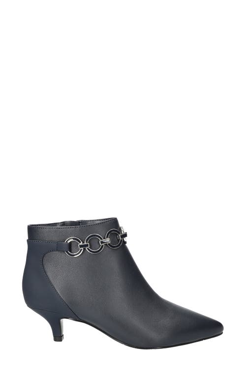 Easy Street Jinx Pointed Toe Kitten Heel Bootie In Black