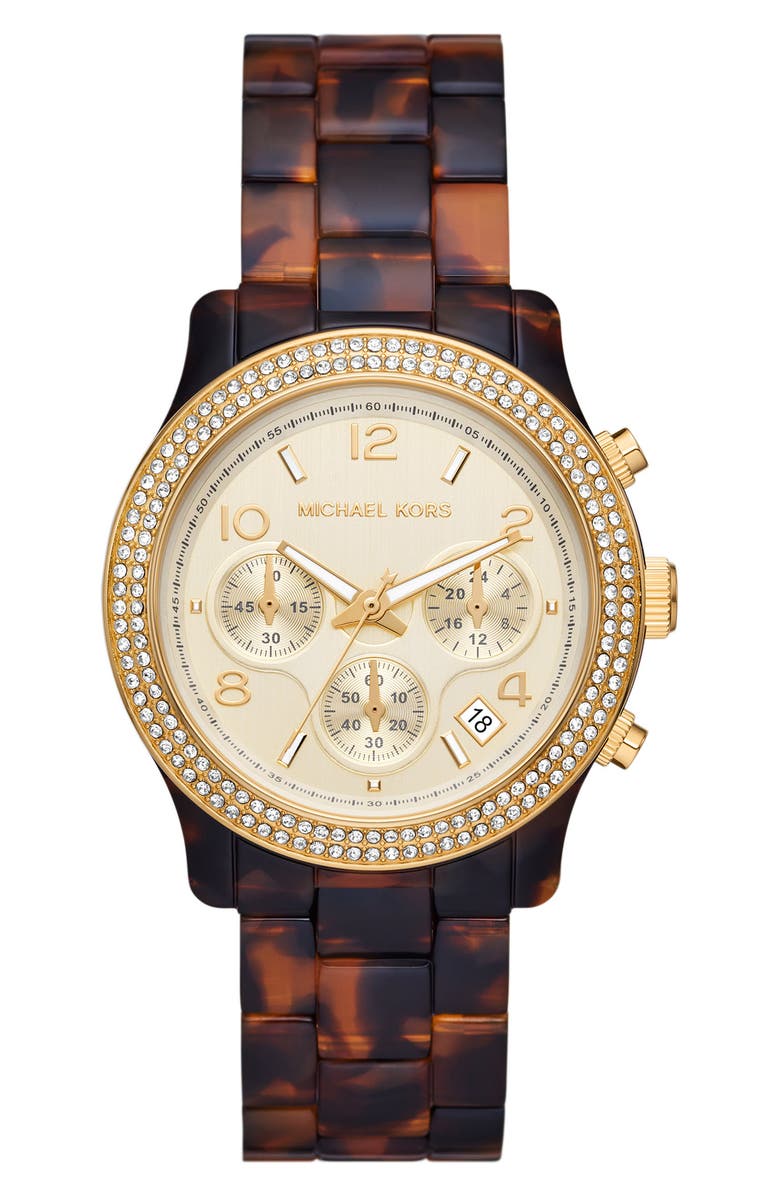 Michael Kors Runway Chronograph Bracelet Watch, 38mm, Main, color,