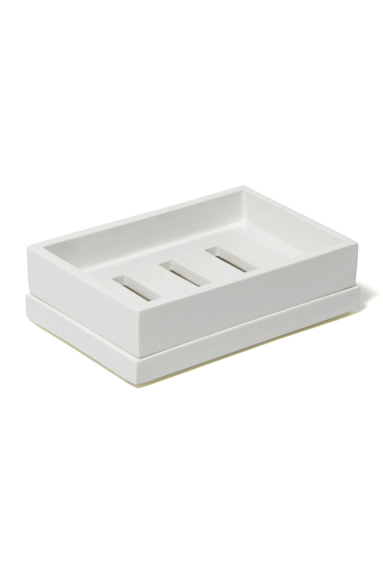 Lacquer Soap Dish, Main, color, White
