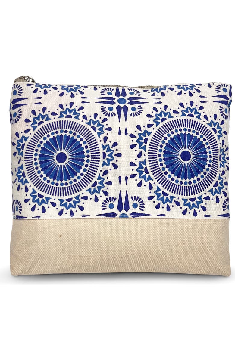 Youzey Marlowe Cosmetic Bag, Main, color, Blue