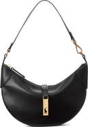 Polo Ralph Lauren Medium Polo ID Calf Leather Shoulder Bag