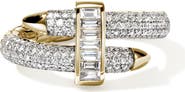 John Hardy Artisan Series 18k Gold Diamond Spear Ring