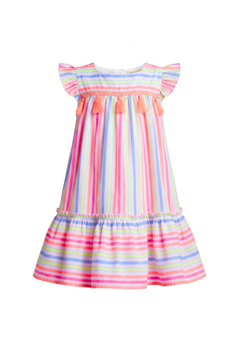 Candy Breeze Tassel Ruffle Dress, Main, color, Pink