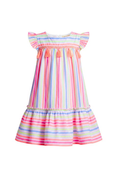 Candy Breeze Tassel Ruffle Dress (Toddler, Little Kid & Big Kid)