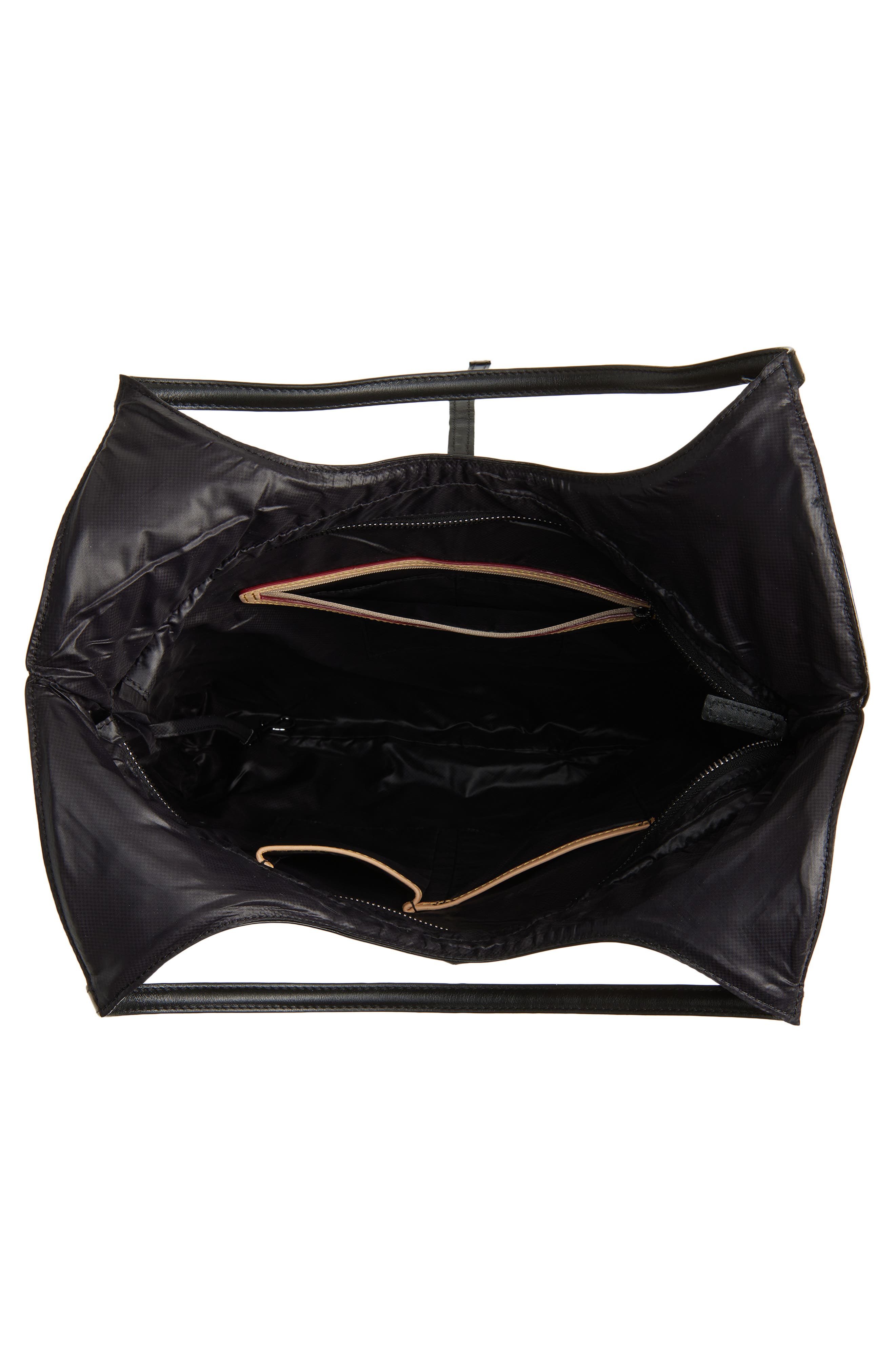 MZ Wallace Large Astor Quilted Nylon Tote, Alternate, color, Black