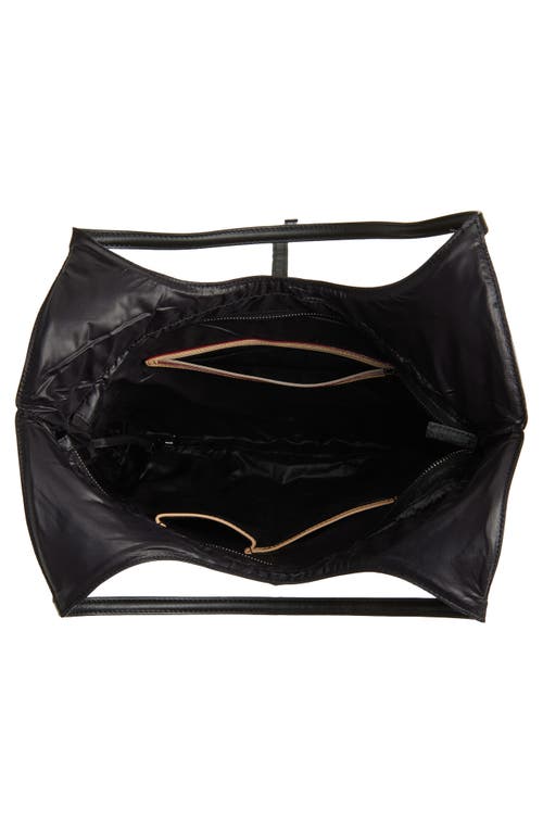 Mz Wallace Large Astor Quilted Nylon Tote In Black