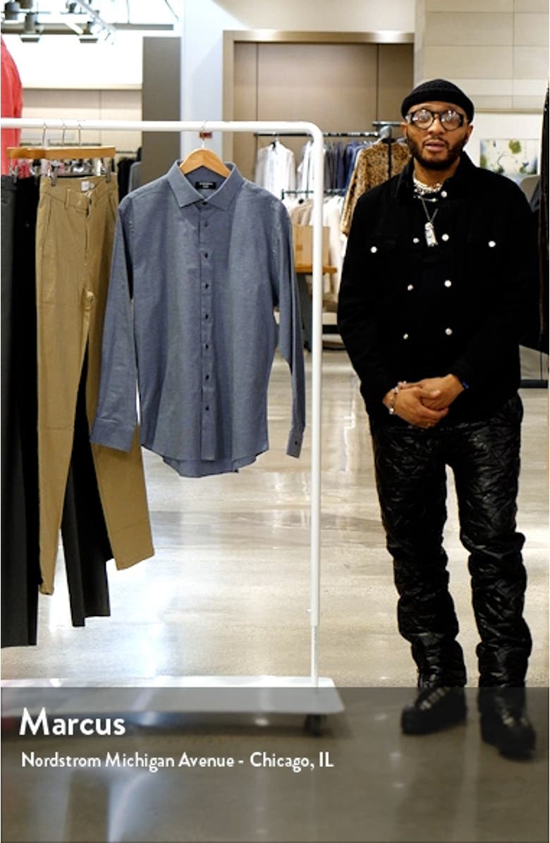 Trim Fit Houndstooth Dress Shirt, sales video thumbnail