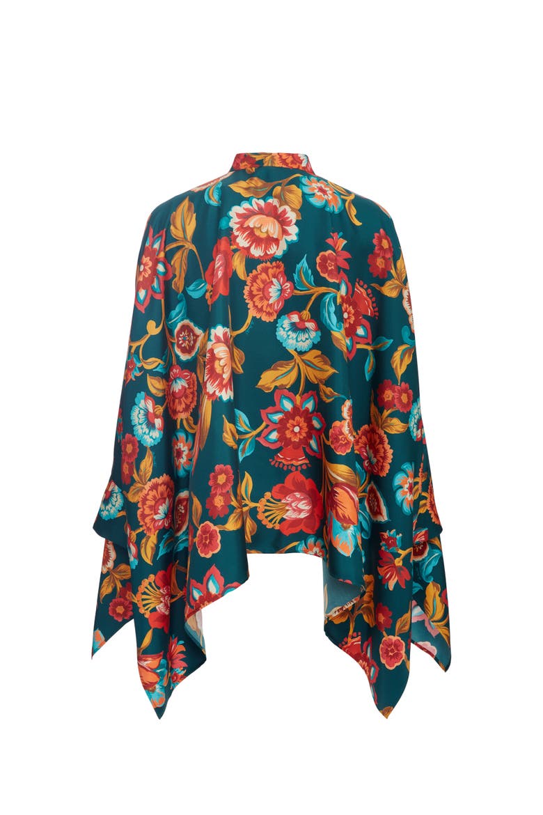 Foulard Shirt Hottie Emerald, Alternate, color, Hottie Emerald