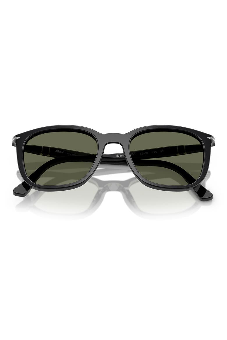 54mm Polarized Pillow Sunglasses, Alternate, color, BLACK