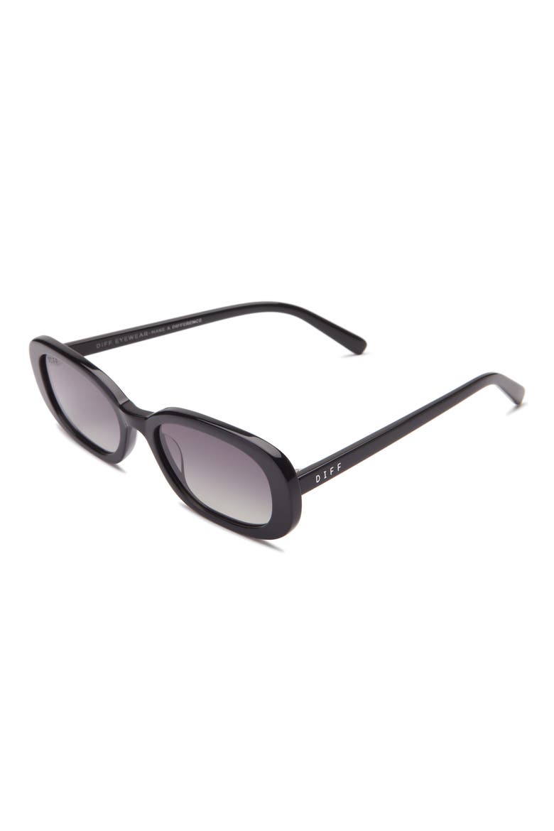 Cove Oval Sunglasses, Alternate, color, BLACK